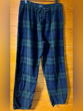 Polo by Ralph Lauren Navy & Dark Green Plaid Lounge Pants